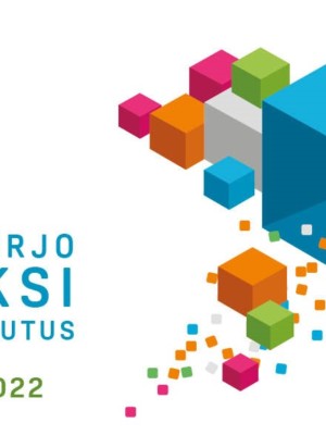 Banneri Autismikirjo tutuksi -verkkokoulutussarjalle, joka järjestetään 16.3.-18.5.2022. Kuvassa värillisiä neliöitä ja Autismiliiton logo.