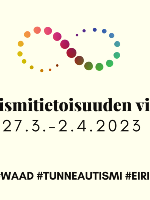 Autismitietoisuuden viikon banneri, 27.3.-2.4.2023.