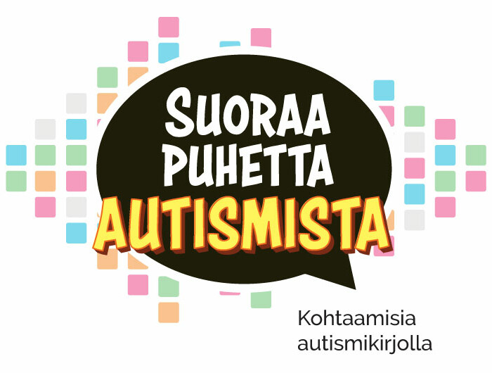 Suoraa puhetta autismista - kohtaamisia autismikirjolla -podcastin logo.