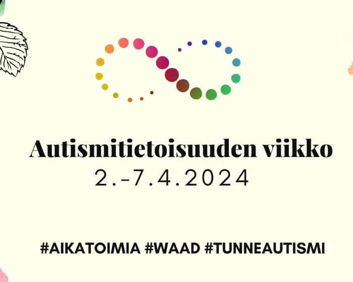 Autismitietoisuuden viikon banneri 2024.