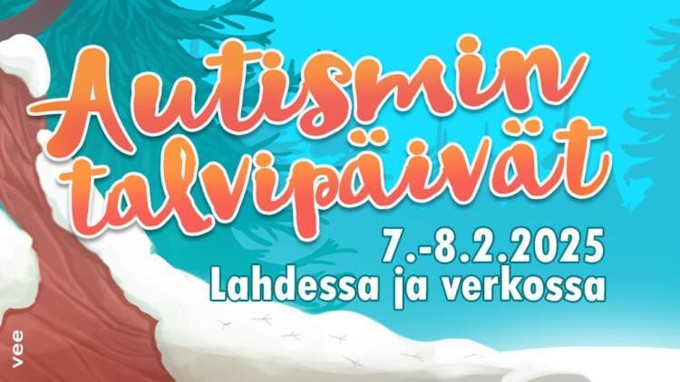 Autismin talvipäivät, Lahti 2025 banneri.