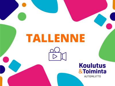 tallenne. Värikkäät kuviot. Koulutus ja toiminta autismiliitto.