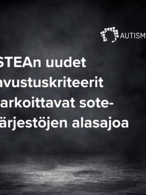 Tummalla taustalla teksti: STEAn uudet avustuskriteerit tarkoittavat sote-järjestöjen alasajoa.